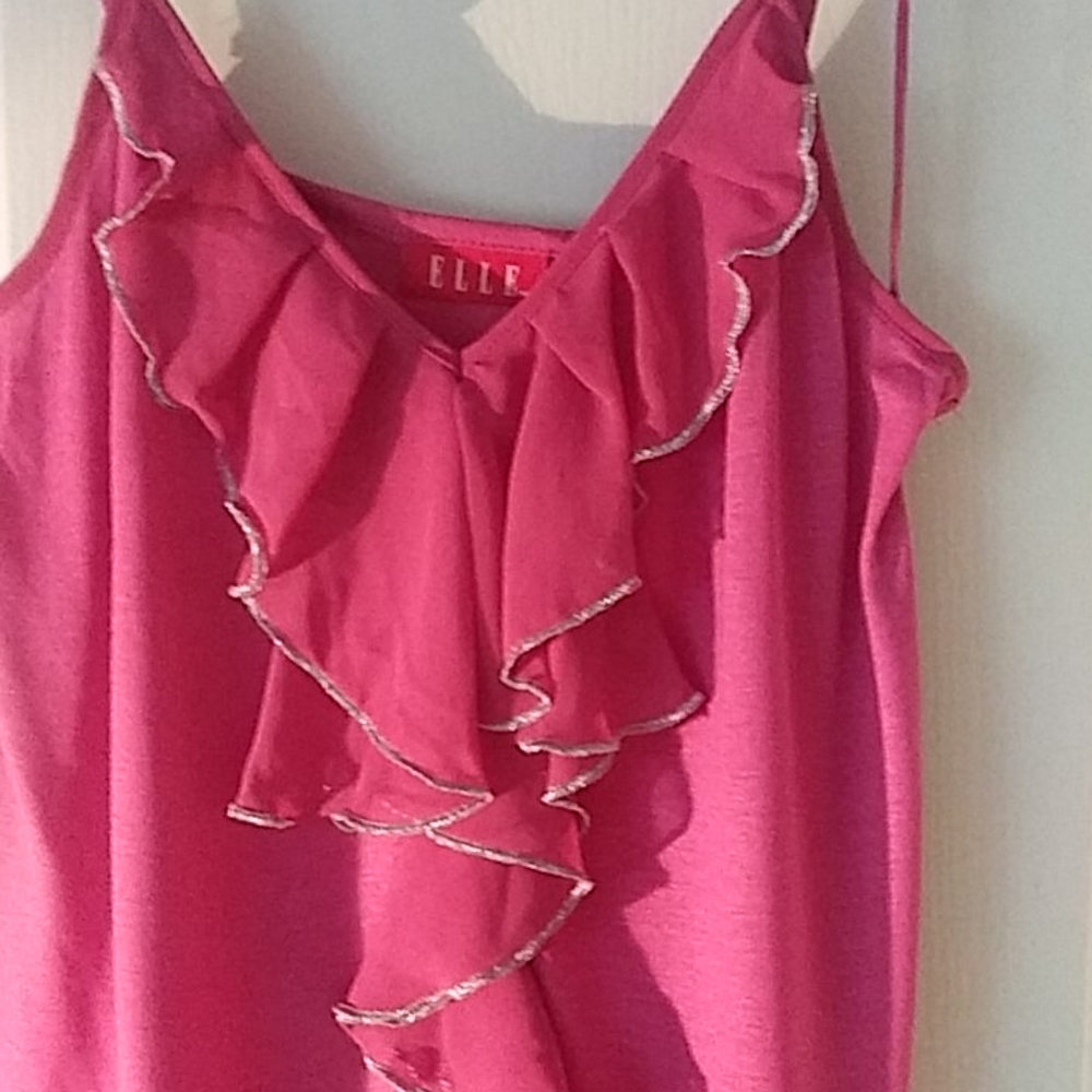 Elle Ruffle Pink Cami - Picture 2 of 4